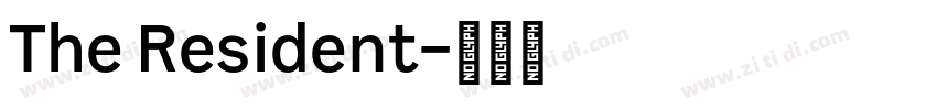 The Resident字体转换